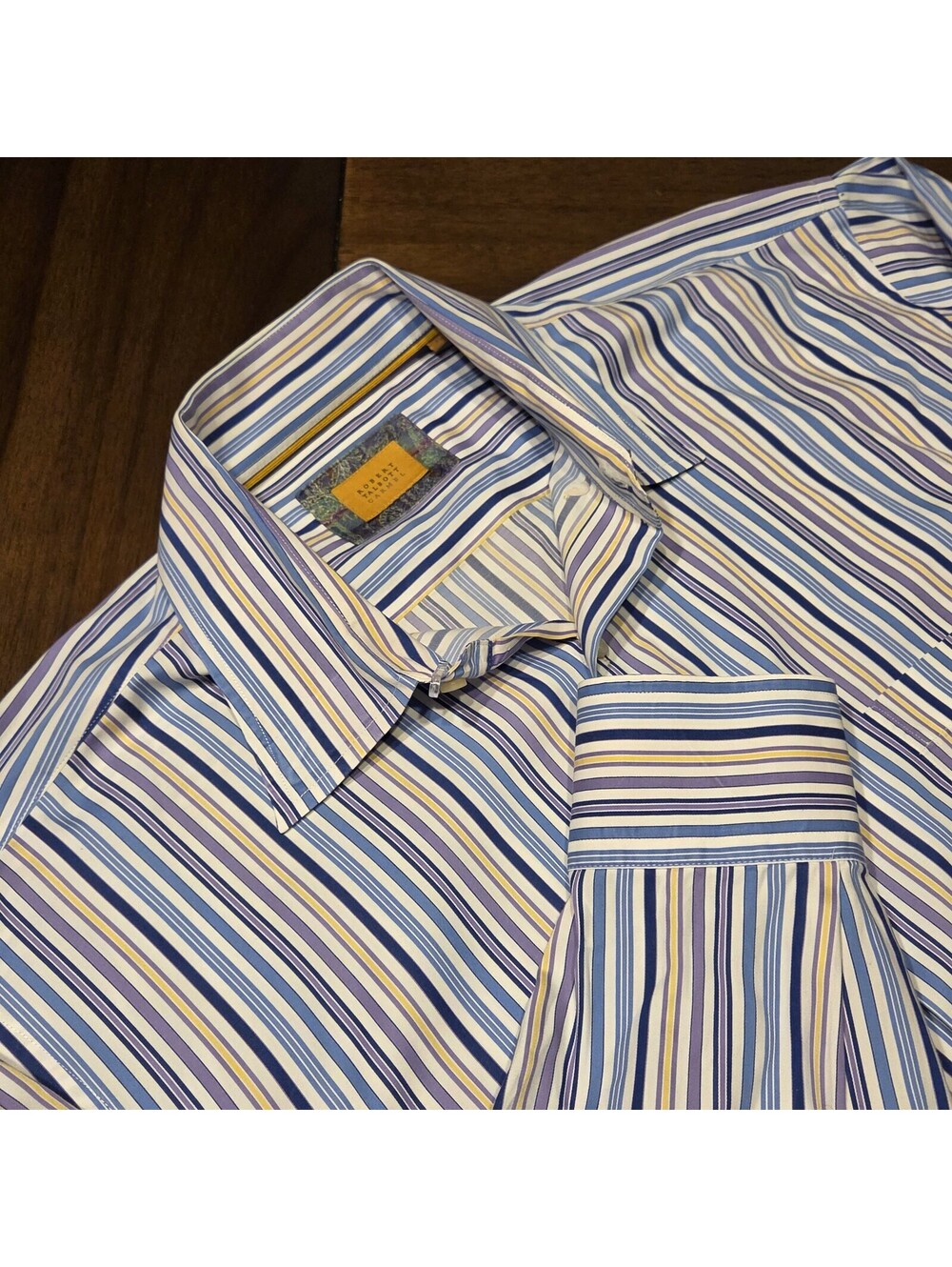 Robert Talbott Carmel Luxury Striped Dress Shirt - Size XL
